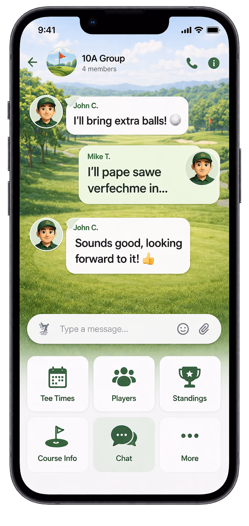 Group Chat screen